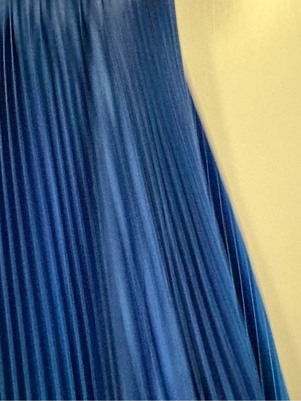 Mac Duggal 49903 Blue Pleated Charmeuse One Shoulder Ombre Gown sz 4 - Picture 9 of 14